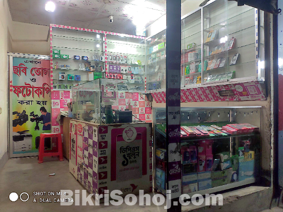 মোবাইল দোকানের ডেকোরেশন